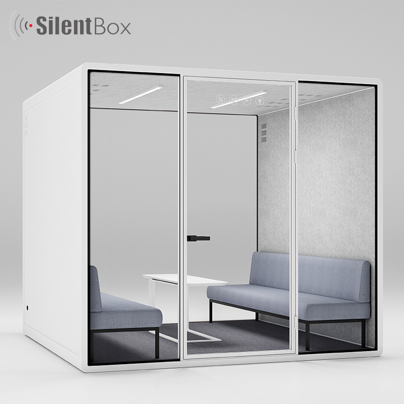 Multi-size Office Soundproof Portable Privacy Pod 2 People Bar Booth Soundproof Booth