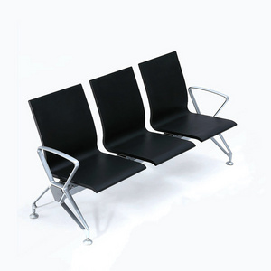 High Quality Airport Waiting Chair 4 seater Aluminium Pu Metal Waiting Lounge Bench Chair