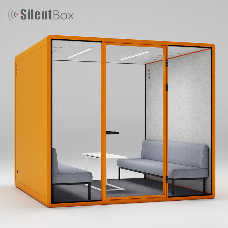 Multi-size Office Soundproof Portable Privacy Pod 2 People Bar Booth Soundproof Booth