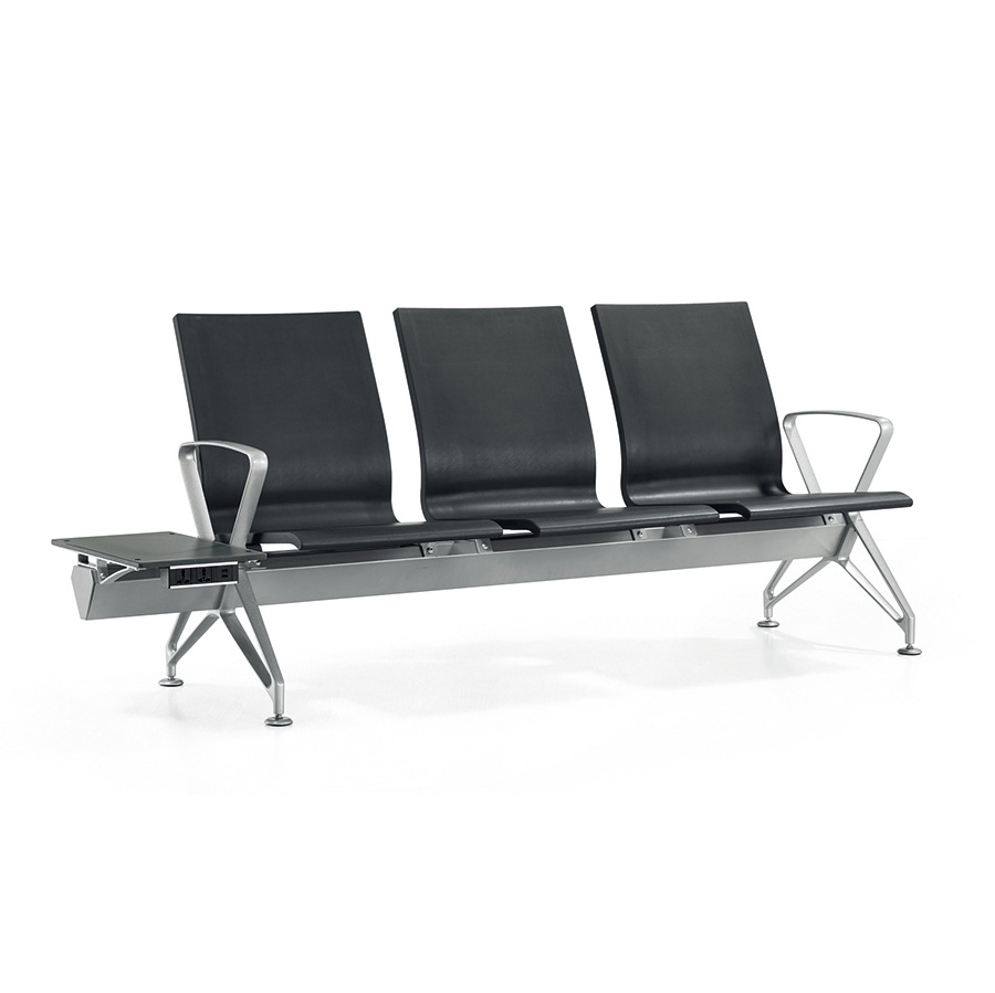 High Quality Airport Waiting Chair 4 seater Aluminium Pu Metal Waiting Lounge Bench Chair