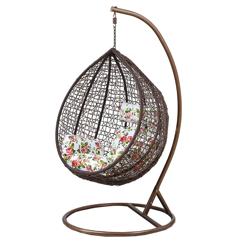 Durable Outdoor Indoor Rattan Swing Chair Balcony Bird Nest Hanging Chairs