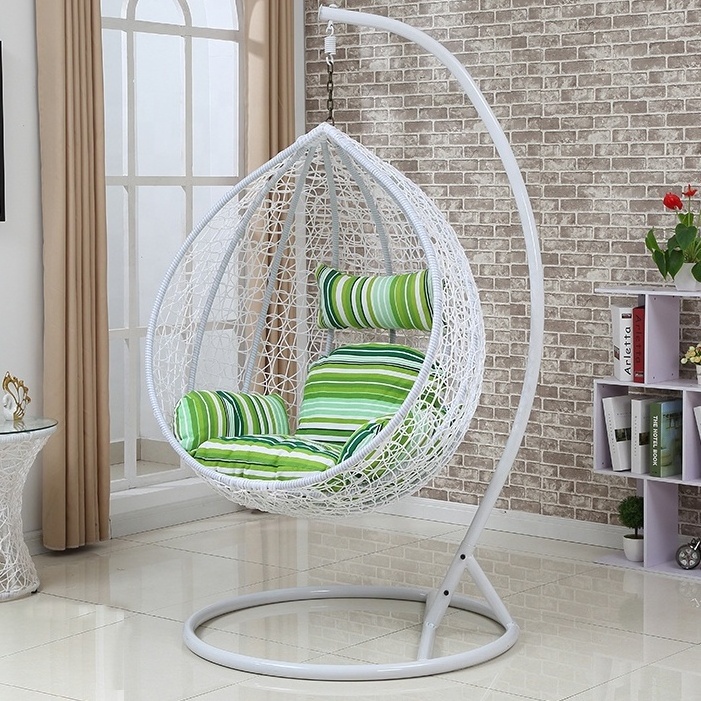 Durable Outdoor Indoor Rattan Swing Chair Balcony Bird Nest Hanging Chairs