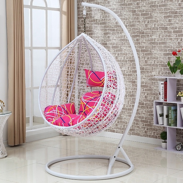 Durable Outdoor Indoor Rattan Swing Chair Balcony Bird Nest Hanging Chairs