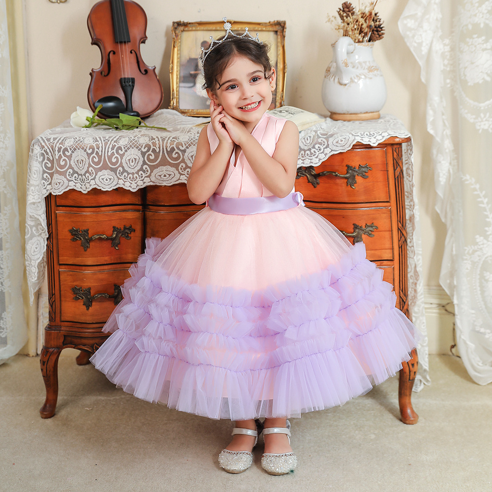 FSMKTZ Lovely Lolita Newborn Baby Christmas Tutu Dress Spanish Styles Girl Princess Dress L1975XZ