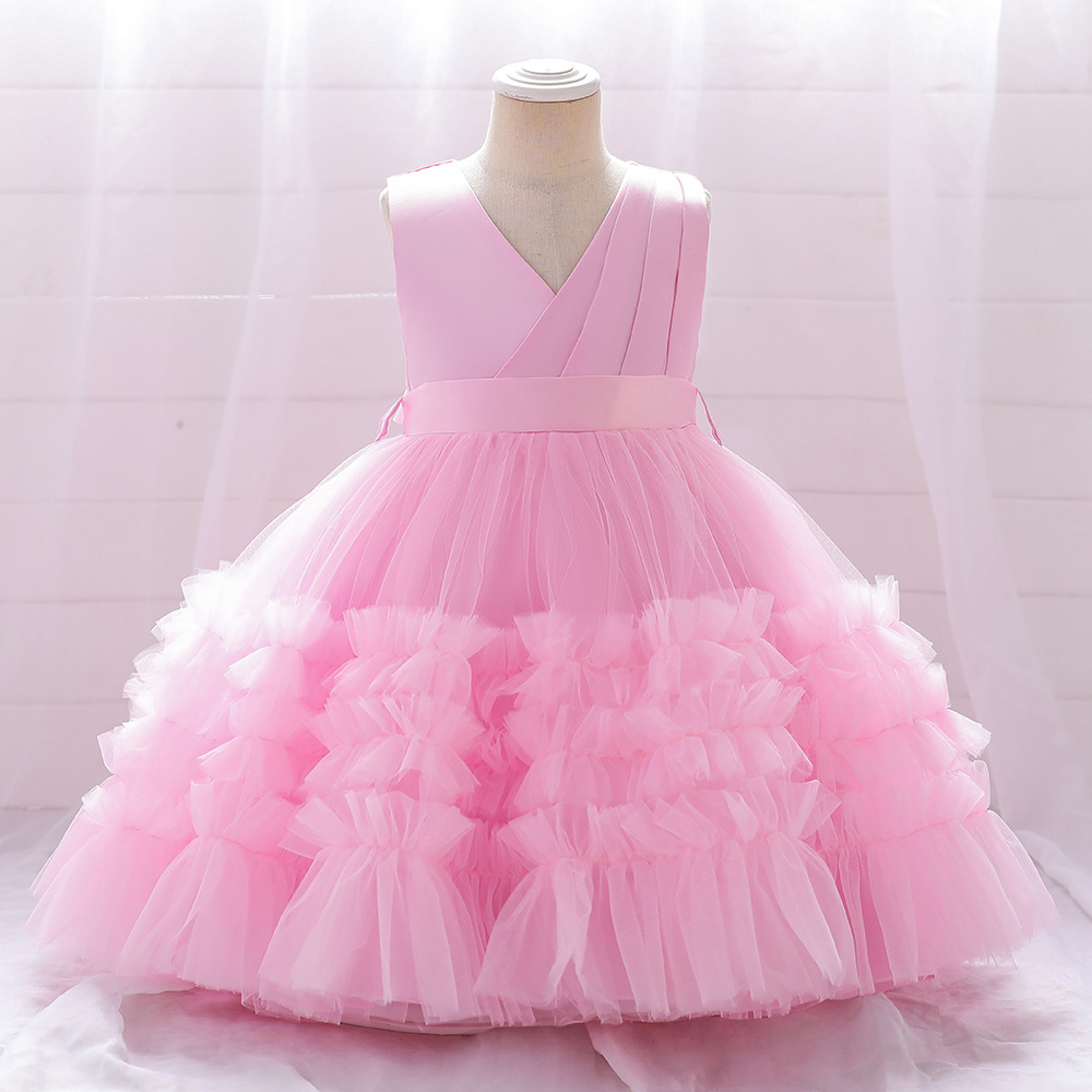 FSMKTZ Lovely Lolita Newborn Baby Christmas Tutu Dress Spanish Styles Girl Princess Dress L1975XZ