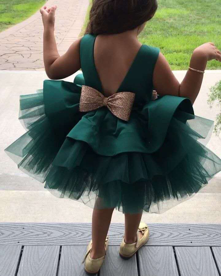 FSMKTZ 2023 Hot Selling New Baby Princess Party Dress Baby Girls Bow Tutu Dresses