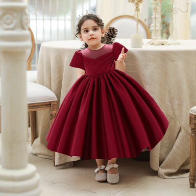 FSMKTZ Baby Party Wear Infant Christening Gowns Children's Princess Dresses for Girls Toddler Evening Dress