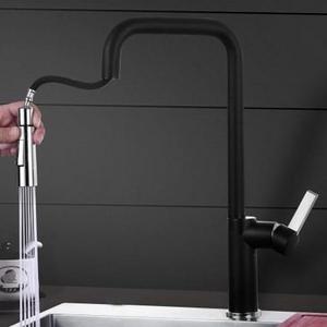 Popular Brass Pull Down Automatic Kitchen Sink Mixer hot selling Classic Body Kitchen Faucet