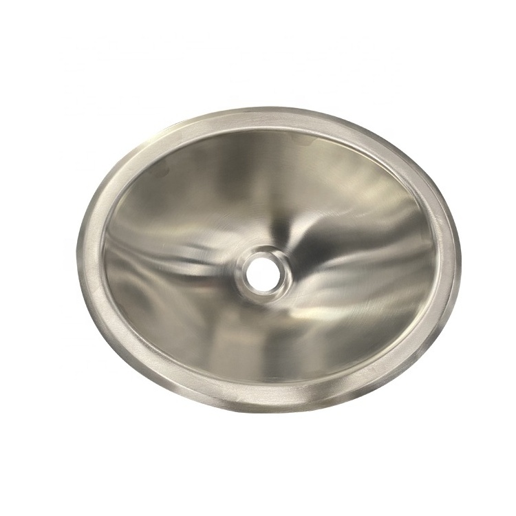 Small Size Oval Shape Stainless Steel Bar Sink for Boat Caravan Kitchen countertop Hand Wash Basin