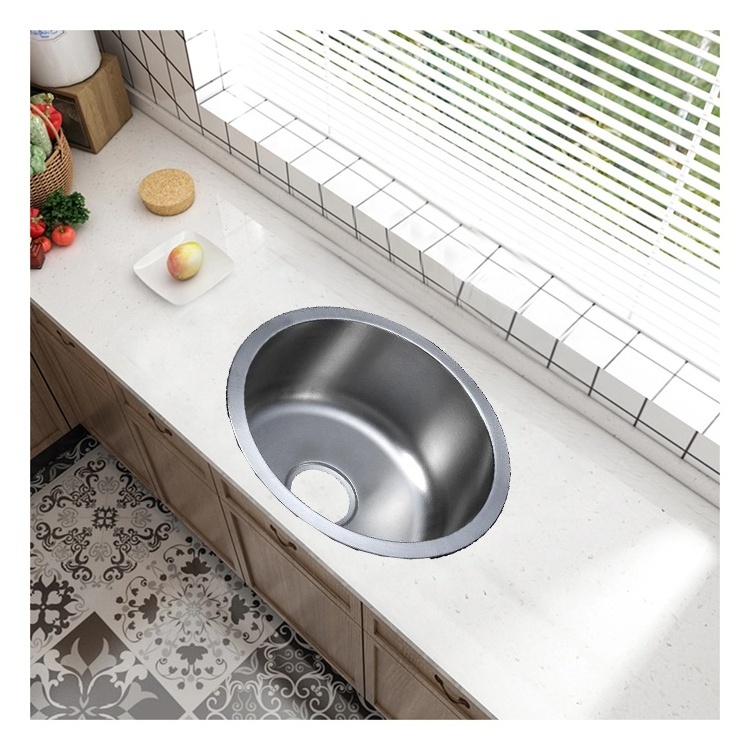 Mouhoti farm house kitchen sink korea stainless steel kitchen sink undermount round kitchen sink