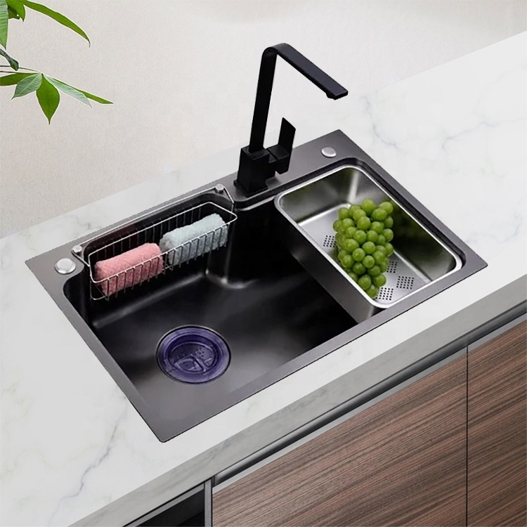 Stainless Steel Modern Kitchen Sink New Design Corner Kitchen Sink Functional Hand Made Kitchen Sink