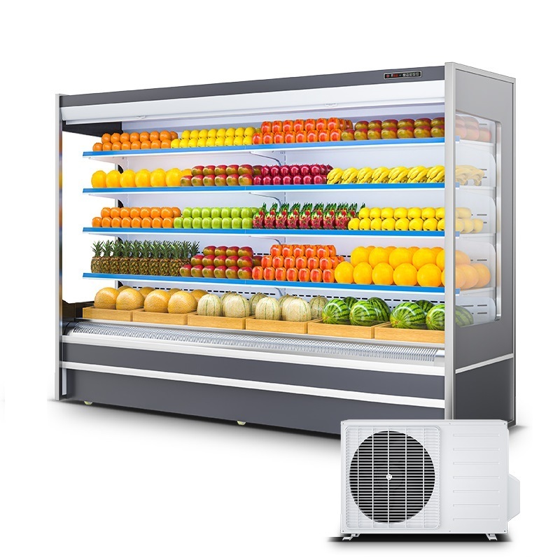 MUXUE Vegetables Fruit Display Refrigerators Fruit Refrigerator for Supermarket