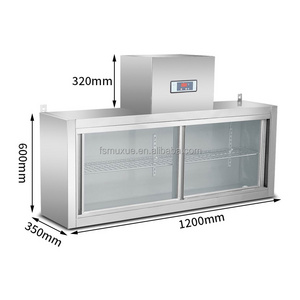 MUXUE  Commercial kitchen refrigerator Wall-mounted kitchen refrigerator Stainless steel refrigerator MX-GQG1200-A