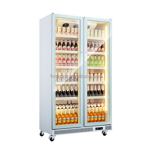 MUXUE Drinks refrigerator double doors fridge refrigerator for mini bar  cola fridge refrigeration equipment