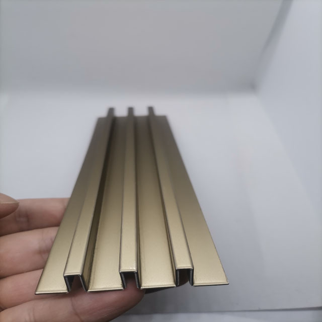 304 Stainless Steel Gold Wall Fluted Panel For TV Walls Board Interior Lift Cladding Decoration