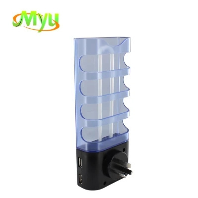 MK Indoor Plug-in Glue Trap Pests Killer Nontoxic, Odorless & Noiseless Fly Eliminator Powerful & Efficient Light Bug Zapper