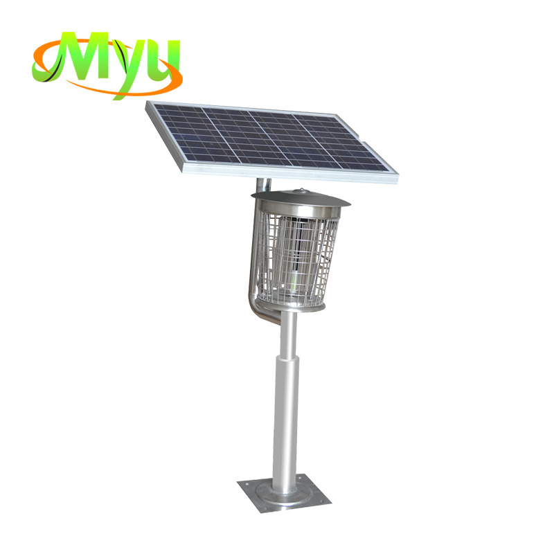 MK outdoor Big Solar panel Mosquito Zapper Electronic Moth Trap With UV Light insect killer lamp