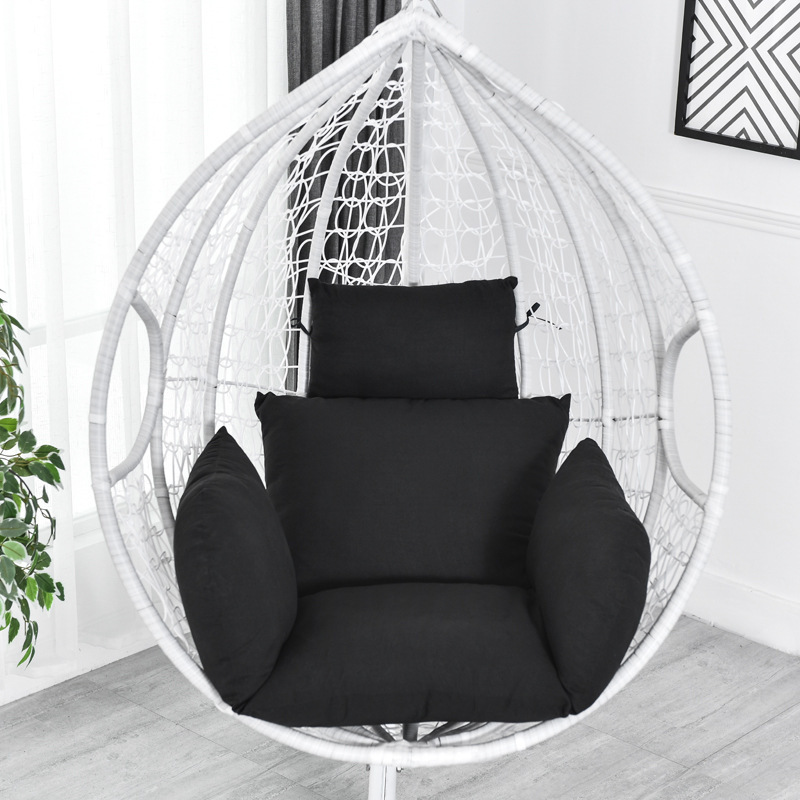 High Quality Hanging Rattan Swing Egg Chair Outdoor Waterproof Seat Cushion Metal Swing Chair