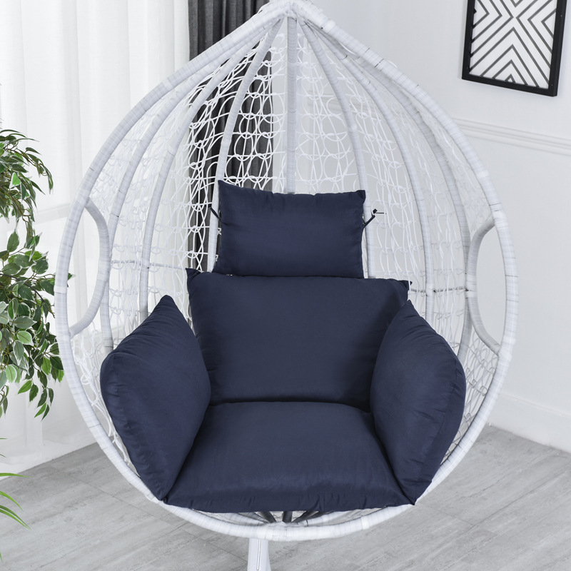 High Quality Hanging Rattan Swing Egg Chair Outdoor Waterproof Seat Cushion Metal Swing Chair