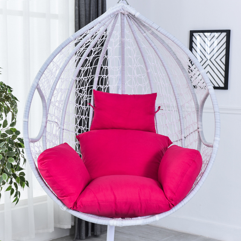 Manufacturer Custom Hanging Swing Chair Modern Home Furniture Soft Comfortable Seat Cushions Metal Rattan Chair