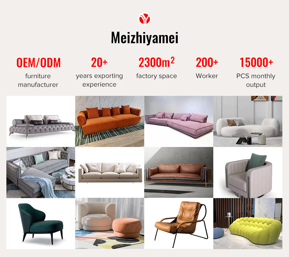 Modern Design Living Room Furniture House Couch Sofa Set French Country Style Office Interior Leather Sofas