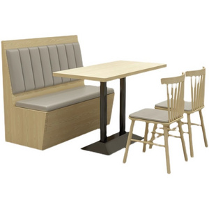 Simple sofa table and chairs combination restaurant dessert store burger store hot pot cake store fast food card seat custom