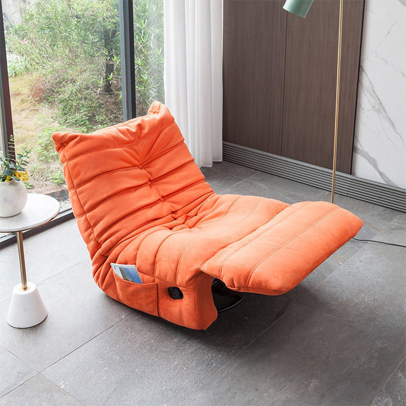 Unique Design Living Room Sponge Material Sofa Lounge Chair Supplier Selling Hard Safety Rotating Fabric Sofa Chair