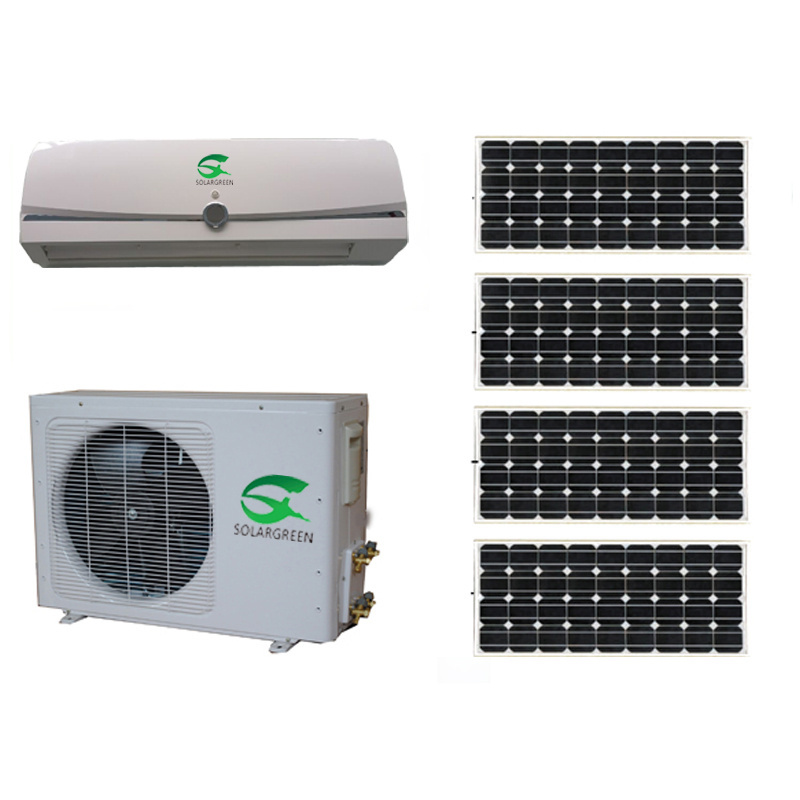 0.5 Ton 1 Hp 9000Btu Dc Inverter Solar Hybrid Air Conditioner Cooling And Heating For Bus Station