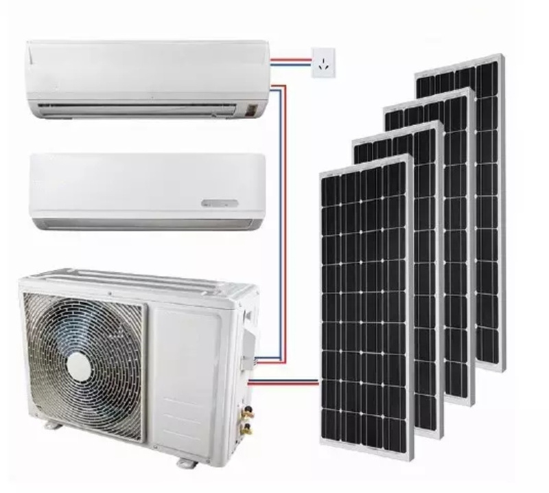 9000Btu 12000Btu 18000Btu 24000Btu Off Grid Solar 48Vdc Inverter Mini Split Air Conditioner Unit For Homes