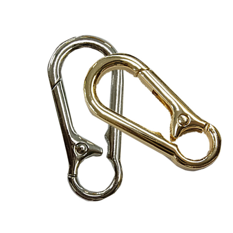 Alloy Clasp Metal Clip Hook DIY Bag Accessories Keychain Zinc Alloy Clasp Metal Hook Carabiner Dog Leash Snap Hook Spring Buckle