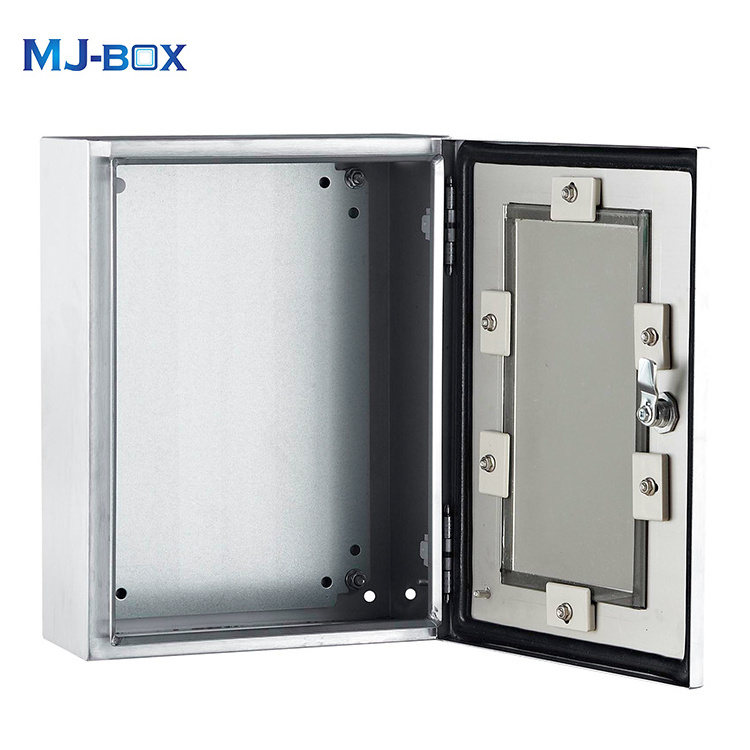 Customized Single Door Wall Mounted Enclosure With Plexi Glass Stainless Steel Enclosure