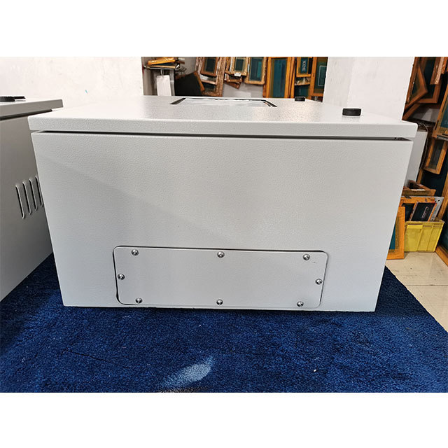 Custom sheet steel enclosure box RAL7035 outdoor telecom cabinet solar panel storage battery box for project PV inverter