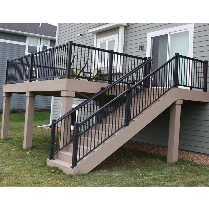 Factory Price DIY Install Aluminum Balustrades Deck Pickets Railing And Fence For Balcony