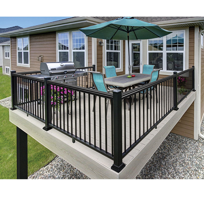 Factory Price DIY Install Aluminum Balustrades Deck Pickets Railing And Fence For Balcony