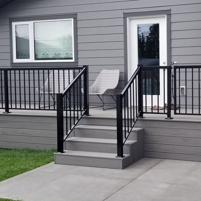 Factory Price DIY Install Aluminum Balustrades Deck Pickets Railing And Fence For Balcony