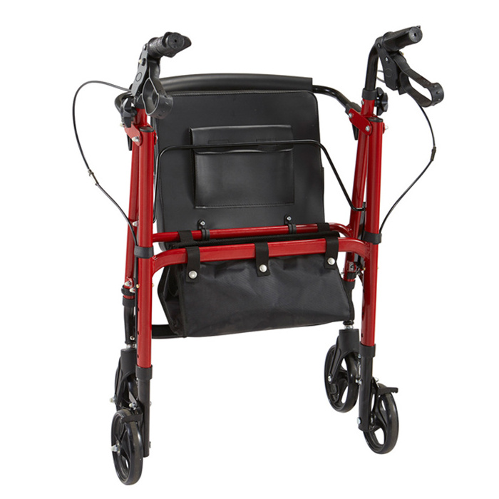 Super Septemper Europe style lightweight new design senior shopping rolling rollator walkers for older adults