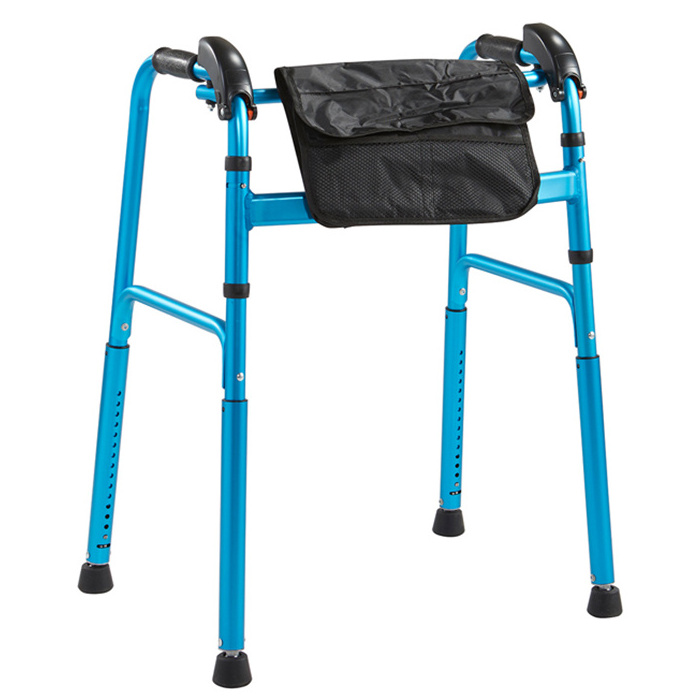 Lightweight aluminium folding handicapped stair climbing walker rollator for elderly