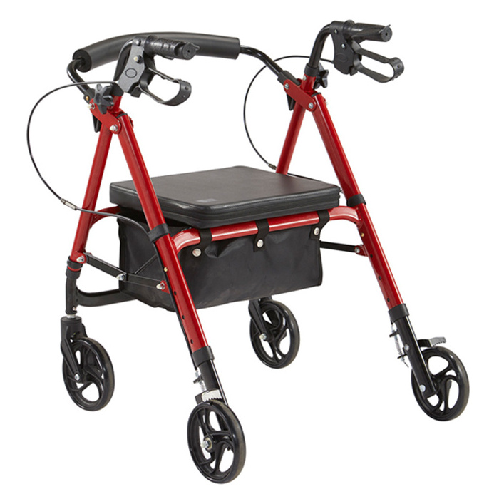 Super Septemper Europe style lightweight new design senior shopping rolling rollator walkers for older adults