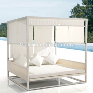 white harbo garden furniture rattan big outdoor cabana daybed with canopy