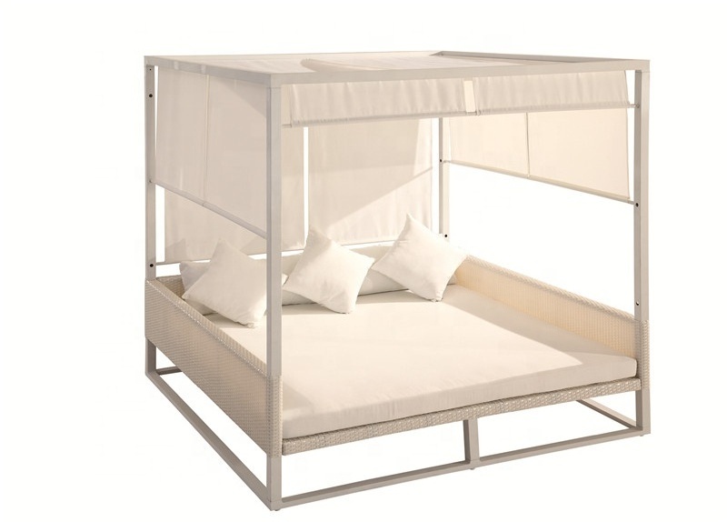 white harbo garden furniture rattan big outdoor cabana daybed with canopy