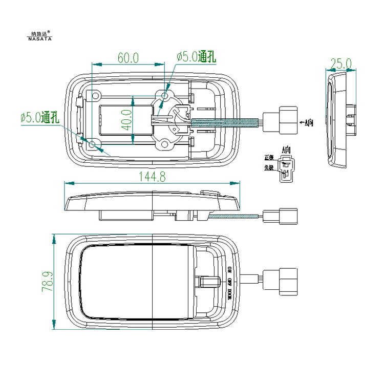 Dome reading lighting Car Truck Models interior celling roof light lamp 24V 6001-SFA cab reading light