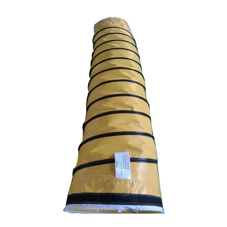 Collapsible pre-conditioned air hose high quality insulated air conditioning ducting for aircraft ground