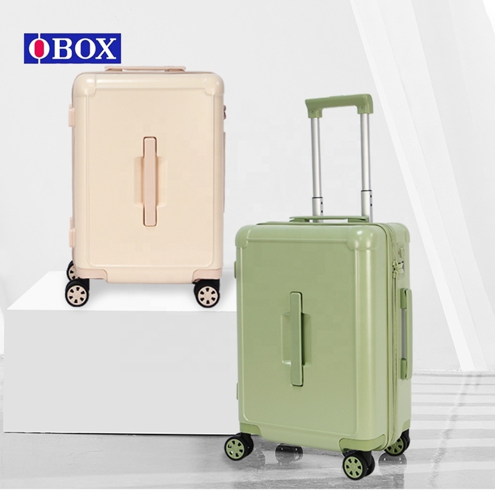 Luxury Travel Trolley Bags Vintage Trendy PC Easy Carry On Luggage Plastic Suitcase Sets With 20/24 Inch Makeup Boxs