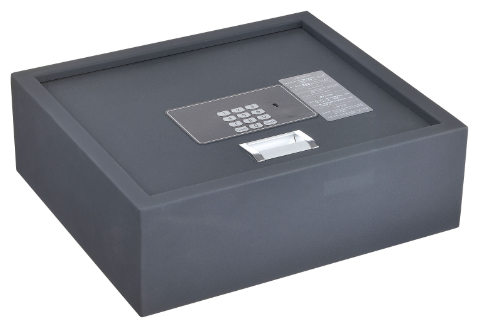 High Quality Grey Metal Lock Safety Bank Safe Deposit Box Hotel Type Electronic Safe Box