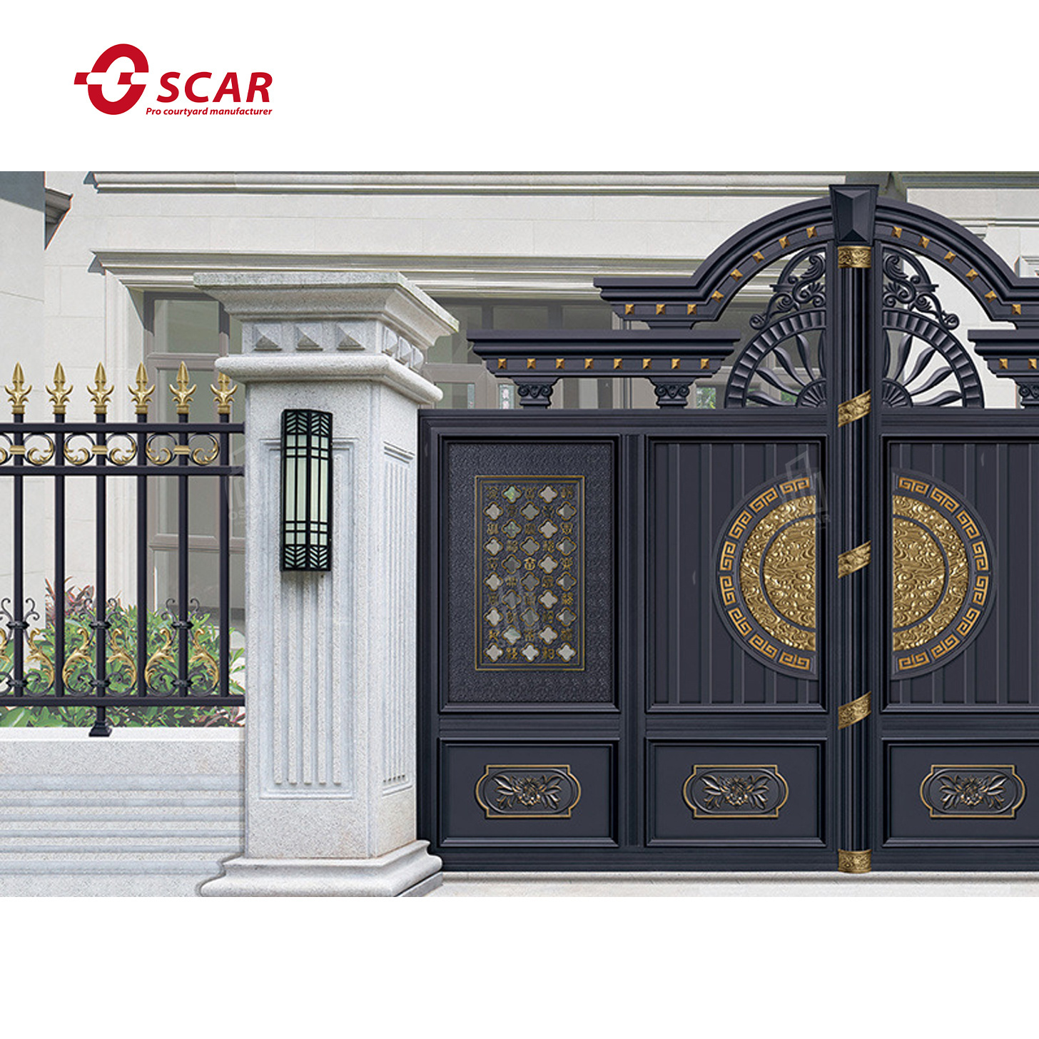 Best-Selling Luxury Sliding/Swing Main Gate Design with High Quality