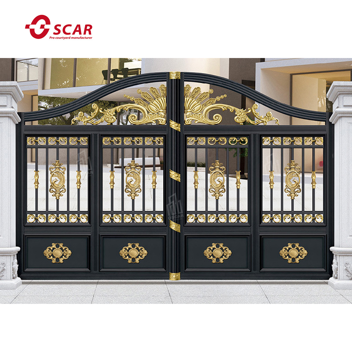 Best-Selling Luxury Sliding/Swing Main Gate Design with High Quality