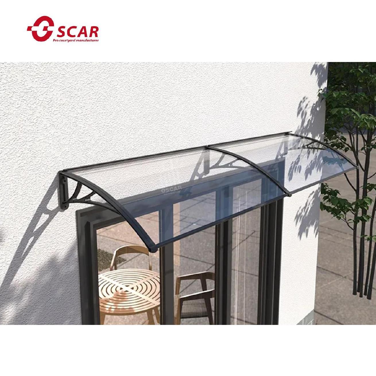 Factory direct sale Polycarbonate Awning balcony sun canopy