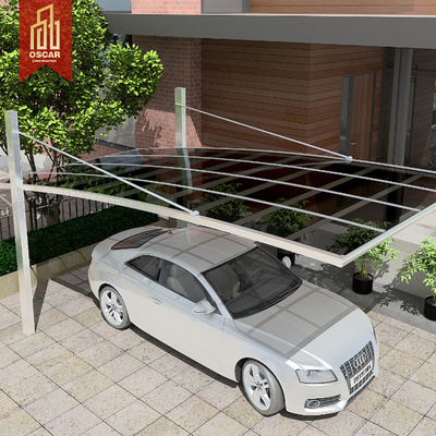 Family Use Aluminium Carport Kits Flat Roof Car Canopy Parking Shed