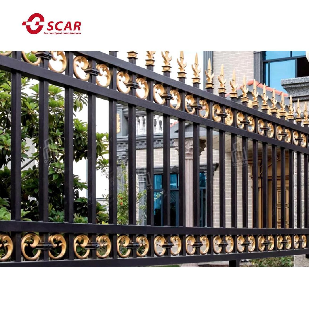 customization cast aluminum fencing and gates garden wrought iron gate house main gate designs hinges non-mortise hinge