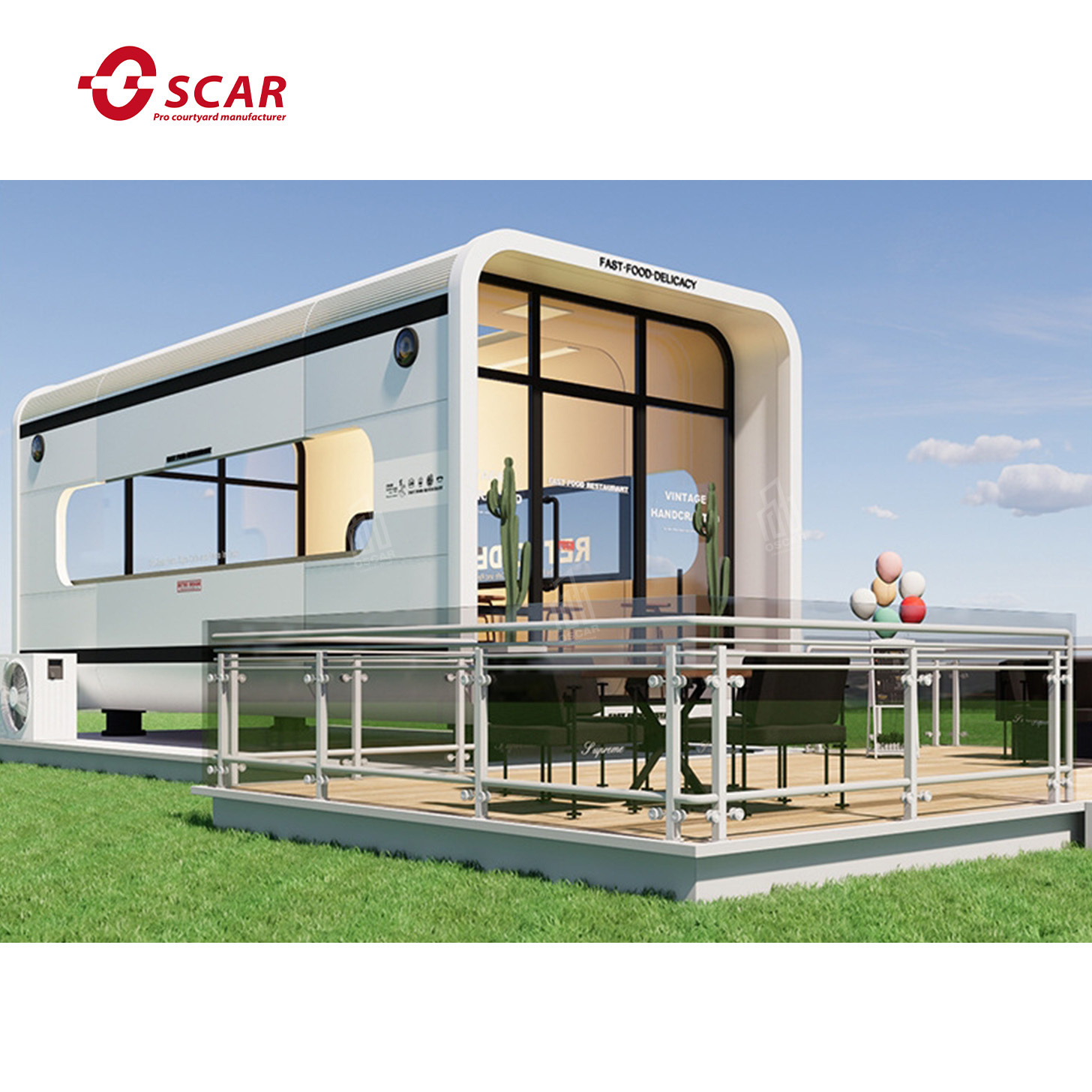 High Quality Luxury Modern Modular Apple Pod Container Houses Prefabricated Space Capsule Houses Prefab Houses Modern